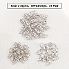 18Pcs Brass Pendant Hexagon Bead Cap Bails KK-FH0002-01-3