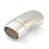 Tarnish Resistant 304 Stainless Steel Magnetic Clasps with Glue-in Ends STAS-O148-03P-2