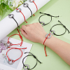 10Pcs 2 Colors Eco-Friendly Korean Waxed Polyester Braided Beaded Bracelets BJEW-DC00004-7