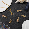 8Pcs Brass Micro Pave Cubic Zirconia Pendants KK-BBC0014-40-4