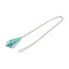 Natural & Synthetic Gemstone Cone Pointed Dowsing Pendulums G-A249-03S-3