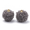 Handmade Cloth Fabric Covered Pendants WOVE-N006-16D-1