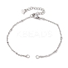 304 Stainless Steel Satellite Chain Bracelet Making AJEW-JB01277-02-1