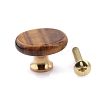 Flat Round Natural Tiger Eye Drawer Knobs PW-WG94208-06-1
