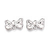 Alloy Bowknot Links Connector Charms PALLOY-T091-35P-1