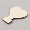 Single Face Printed Heart Wood Big Pendants WOOD-CJC0011-07I-2