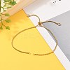 Adjustable 304 Stainless Steel Box Chain Slider Bracelet/Bolo Bracelets Making AJEW-JB00781-02-4