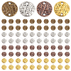 80Pcs 4 Colors Tibetan Style Zinc Alloy Connector Charms FIND-PH0004-84-1