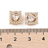 Rack Plating Brass Micro Pave Cubic Zirconia Beads KK-F879-07G-3