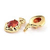 Brass Micro Pave Cubic Zirconia Pendant ZIRC-P089-19G-F-3