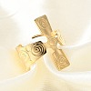 304 Stainless Steel Open Cuff Rings RJEW-S623-01G-2