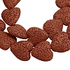 Dyed Natural Lava Rock Bead Strands G917-5-3