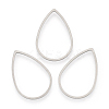 Tarnish Resistant 304 Stainless Steel Linking Rings X-STAS-T047-16B-1