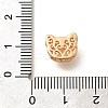 Brass Pave Natural White Shell Multi-Strand Links KK-B127-13G-02-3