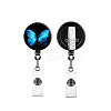Plastic Butterfly Retractable Badge Reel BUER-PW0001-097B-03-1