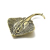 Brass Manta Ray Figurine Statue for Living Room Table Home Decoration DJEW-Q008-08AB-2