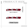 2Pcs PP and Velvet and Resin Alligator Hair Clips for Women Girls PHAR-LP0003-006A-2