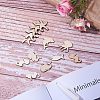 Wooden Cabochons WOOD-NB0001-17-4