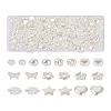 Biyun 500Pcs 10 Style ABS Plastic Imitation Pearl Beads KY-BY0001-02-26