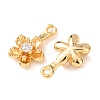 Brass Micro Pave Cubic Zirconia Pendants KK-A284-06G-2