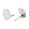 Non-Tarnish 304 Stainless Steel Stud Earring Findings STAS-H124-18P-2