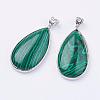 Synthetic Malachite Big Pendants G-I184-03-1