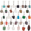 Gemstone Nuggets Pendant Decoration HJEW-AB00382-1