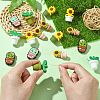 16Pcs 8 Styles Food Grade Eco-Friendly Silicone Beads SIL-CJ0001-58-5