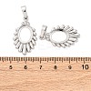 Brass Pendant Cabochon Settings KK-U074-25P-3