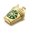 Brass Enamel Pendants X-KK-Z093-10G-2