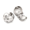 304 Stainless Steel Clear Cubic Zirconia Hoop Earrings for Women EJEW-Z076-01P-05-2
