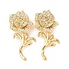 Brass Micro Pave Cubic Zirconia Pendants KK-G543-07G-03-1