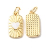 Rack Plating Brass Pendants with Jump Ring X-KK-F852-20G-1