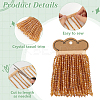 1 Yard Glass Beaded Tassel Ribbon OCOR-BC0007-52A-4