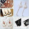 DIY Wire Wrap Ring Dangle Earring Making Kit DIY-UN0003-65-6