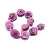 Natural Druzy Quartz Crystal Beads Strands G-F582-A04-2