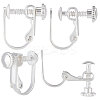 20Pcs Brass Clip-on Earring Findings KK-BBC0004-85-1