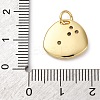 Brass Micro Pave Cubic Zirconia Pendants KK-P308-56G-3