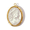 304 Stainless Steel with Resin Pendants RE-OY001-04G-1