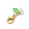 24Pcs 12 Colors Acrylic Flower Pendant Decorations HJEW-JM03088-7