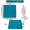 2Pcs Square Silicone Hot Mats for Hot Dishes AJEW-GF0008-26B-2