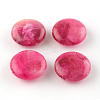 Flat Round Imitation Gemstone Acrylic Beads LS-X-OACR-R051-18-1