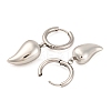 Non-Tarnish 304 Stainless Steel Hoop Earrings for Women LS-EJEW-Z057-14P-04-2