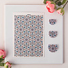 Flower Pattern Ceramics Clay Water Transfer Paper PW-WG52862-03-1