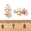 Micro Pave Clear Cubic Zirconia Pendants KK-M102-36G-3