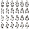 40Pcs Tibetan Style Zinc Alloy Pendants Sets TIBEP-SC0003-35AS-1