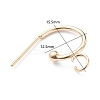 304 Stainless Steel Half Hoop Earrings LS-STAS-Z028-B02-G-4