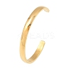 Ion Plating(IP) 304 Stainless Steel Cuff Bangles STAS-I110-10-6mm-G-1