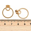 304 Stainless Steel Ring Stud Earrings EJEW-I320-12G-5