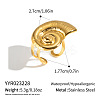 304 Stainless Steel Cuff Rings IN7147-2-2